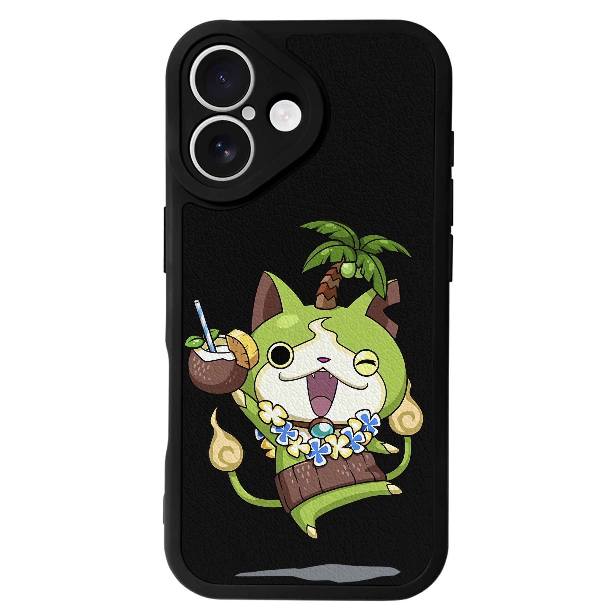 （画像用） 妖怪ウォッチ Yo-kai Watch 【iPhone 16シリーズ対応】シリコンスマホケース（レザー調） 材質：シリコン